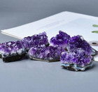 2025newfind Raw Amethyst Quartz Geode Druzy Crystal Cluster Healing Specimen