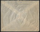 Palestine To Us 1947 Jerusalem Cover Tricolor Franking W hi Value 100 Mils 20  5