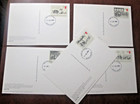 Gb Phq Cards 1984 -the Royal Mail  Back - Fdi  Full Set Used Free Post Uk