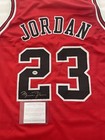 Michael Jordan Autographed Chicago Bulls Red Xl-custom Jersey With Aca Coa