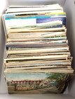 Large 250  Posted Vintage Postcard Estate Lot Standard Continental Mixed