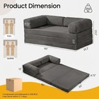 Futon Sofa Bed Queen  Convertible Tri Folding Mattress Couch Bed Foldable With