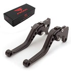 Cnc Aluminum Short Adjustable Brake Clutch Black Lever With Black Adjuster