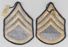 Pair Vintage Us Army Patch Us Army Staff Sergeant Uniform Rank Chevron Patches