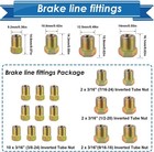 Upgraded 25 Ft 3 16  Brake Line Tubing Kit  2025 New Steel Brake Silver