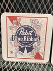 Pabst Blue Ribbon Beer Coasters Cardboard Pbr  4    Sq New 10x Lot Bar 4 Sports
