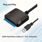 Usb 3 0 To Sata External Hard Drive Reader 2 5  3 5  Hdd Ssd Power Adapter
