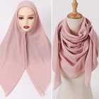 Square Hijab Cotton Viscose Soft Scarf Muslim Headscarf Head Wrap Islamic Shawl