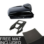 Black Razor Trunk Pad Mount Rack Fit For Harley Touring Street Road Glide 14-26