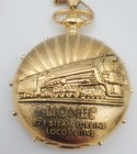 Lionel 100 Year Anniversary Gold Tone Commemorative Pocket Watch Vintage