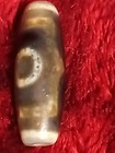 Pre-1800s Indo  Tibetan Old Agate 3 Eye Dzi Bead 12 33