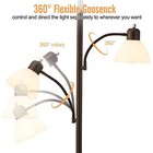  Floor Lamps For Living Room  72  Tall Standing Lamp  Torchiere Lamp With 2 