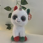 Set Of 3 Christmas Ty Beanie Boos Plush Holiday Candy Cane Coco Flakes Kids Gift