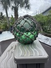 Japanese Glass Fish Floats - Emerald- Large   slight Crack 