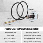 Power Concrete Vibrating Tool 1600w 18 000 Rpm   4 5m  14-3 4ft  Flexible Shaft 