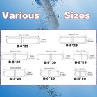 Magnetic Stir Bar Set  Lab Type-b Mixed Size Ptfe B-type Mixed  White 
