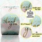 Thank You Stickers Small Business  1 5  Round  400 Label Per Roll  By Modern 5th