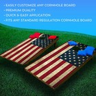 C190 Distressed Flag Cornhole Board Wrap Laminated Wraps Decals Vinyl Sticker