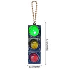 1pc Mini Traffic Light Car Key Ring Chain Classic 3d Keyfob Keychain Kids Gift