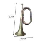 Vintage Cavalry Trumpet Marching Bugle  Solid Copper And Brass Bugle Blowing