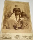 Rare Antique Id d Dunham Bonesteel Williams Perkins Family Cabinet Card Photo Ny