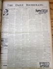 Lot Of 10 Rare 1892-1893 Laramie Wyoming Wild West Newspapers Laramie Boomerang