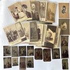 121 Antique Cabinet Cards Cdvs Tintypes Id d Mi Ny Family Photo Collection