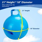 Willingfun Hopper Ball 2 Pack With Air Pump 18 Inch Bounce Balls With Handles   