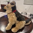 Fao Schwarz Toys R Us Realistic German Shepherd Puppy Dog 15  Plush Stuffed Toy