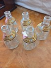 Vintage Lot 5 Haig Pinch Miniature Bottles Empty W  Red   Blue State Tax Stamps 