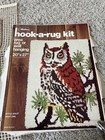 Vintage Malina Hook A Rug Kit 20  X 27    Latch Hook Rug Hoot Owl
