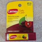 12 Pack Carmex Daily Care Moisturizing Lip Balm Stick  Fresh Cherry Spf 15