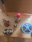 Vintage Tin Wind-up Toy Lot Animal Figures   Spinning Top  Age 17  Adult