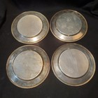 Vintage National Silver Co Ns Co Silver On Copper 6 Inch Bread Plates Set Of   