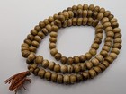 Buddhist Mala Prayer Beads 11mm To 12mm Dia  108 Beads Recycled Bone  Tan  Brown