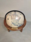 Vintage  Rand Mcnally 12  Terrestrial Globe With Wood Cradle Table Mount