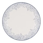 Blue Floral Bone China Dinnerware Set  White  Service For 4  16 Piece