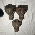 Antique Cast Iron Wood Stove Legs Victorian Hoof Paw Parlor Stove Feet Lot 3