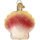 Old World Christmas Glass Blown Ornament  Sunrise Shell  with Owc Gift Box 