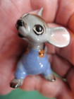 Vtg Hagen Renaker 1 5 miniature Mouse Ceramic Figurine Arms Behind Back Big Eyes