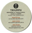 Triumph Brewing Co Beer Coaster  Princeton Nj