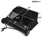 42  Tow Behind Lawn Sweeper Leaf Collector Sweeper For Lawn 20 Cu Ft Capacity