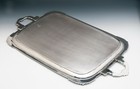 Beautiful Sheffield Sterling Silver Large Rectangular Tray Or Waiter  Circa 1861
