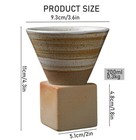 Coffee Cup Vintage Ceramic Coffee Mug With Base  Funnel Ceramic Coffee Tea Mu   