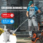 Uimoso 3400 Psi 2 5 Gpm Horizontal Pressure Washer Pump  3 4  Connection