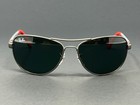 Ray Ban Junior Rj9534s-242 71 Gunmetal Red Aviator Kids Boys Sunglasses