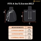 Medieval Belt Pouch Renaissance Reenactment Cosplay Sca Waist Bag Canvas Black