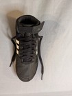 Adidas Boys Size 2 Black Lace Up strap Mid Top Wrestling Shoes Yyj 606004