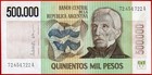 Argentina 500 000 500000 Pesos Nd 1980 83 P 309  2  Unc Free Shipping From 100 