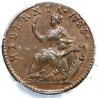 1723 M 4 91-gc 24 R-5 Pcgs Au 55 Wood s Hibernia Halfpenny Colonial Copper
